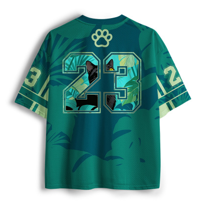 Tokyo-Tiger Black Cat Forest Mesh Jersey