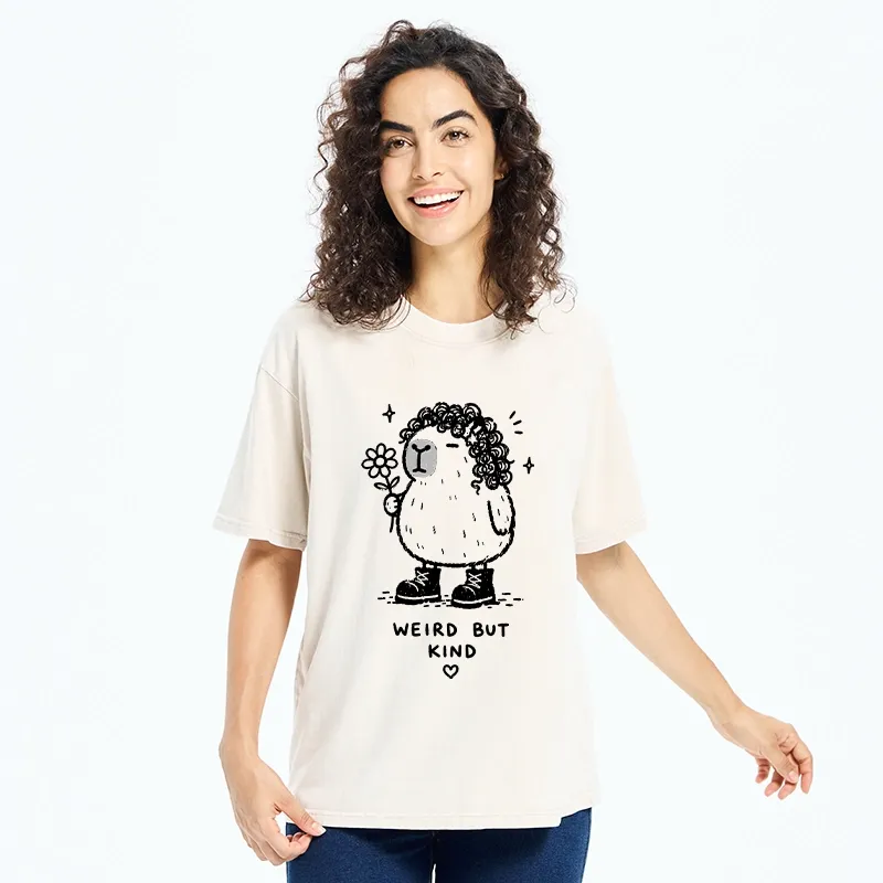 Tokyo-Tiger Weird But Kind Capybara Washed T-Shirt