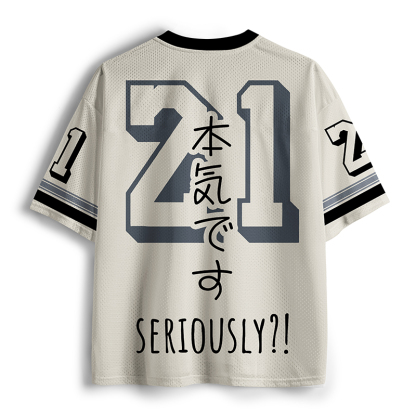 Tokyo-Tiger Raven's Question Mesh Jersey