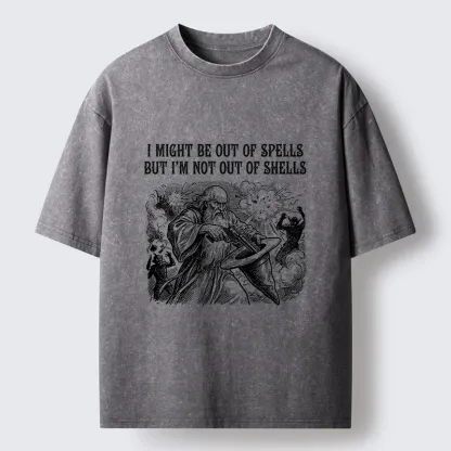 Tokyo-Tiger Funny Wizard Shell Meme Washed T-Shirt