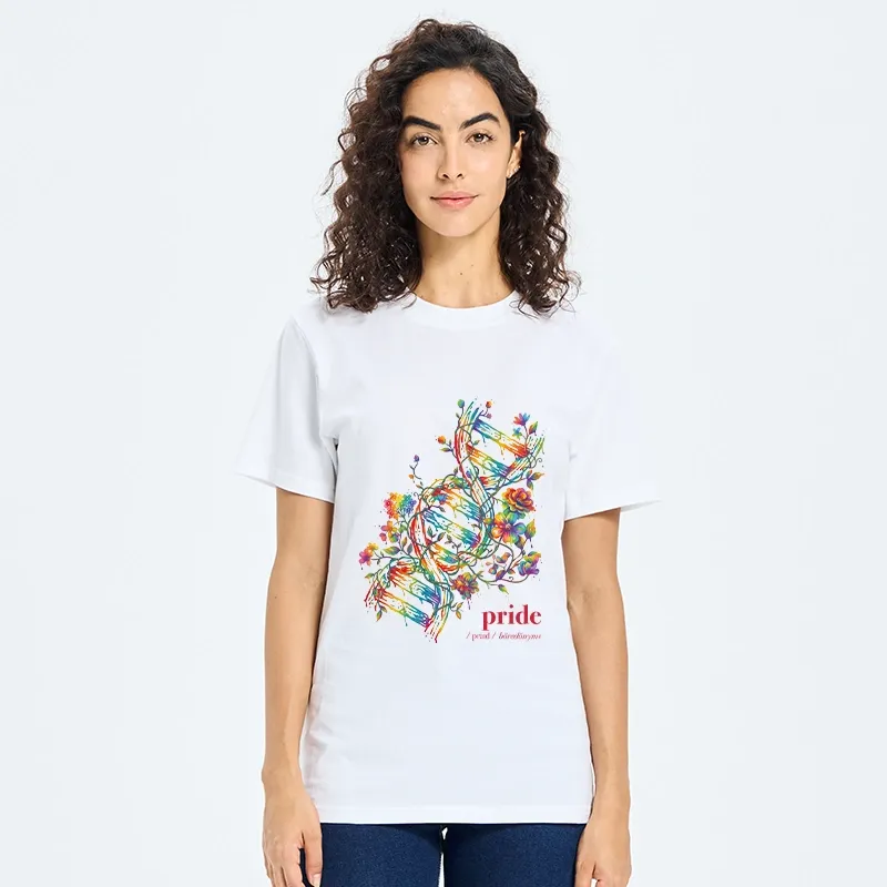Tokyo-Tiger Floral Rainbow DNA Full Of Pride Spirit Classic T-Shirt
