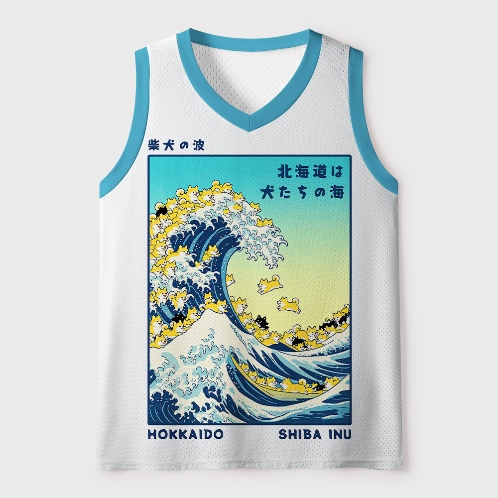 Tokyo-Tiger Kanagawa Shiba Inu Mesh Tank Top