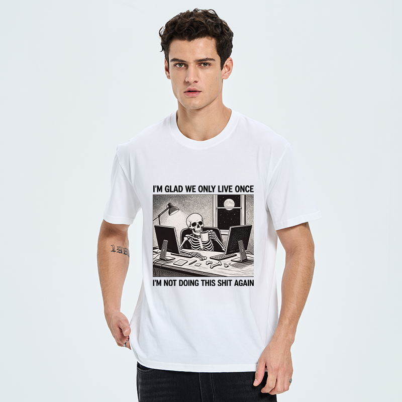Tokyo-Tiger Funny Skeleton Coffee Break Meme Classic T-Shirt