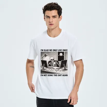 Tokyo-Tiger Funny Skeleton Coffee Break Meme Classic T-Shirt