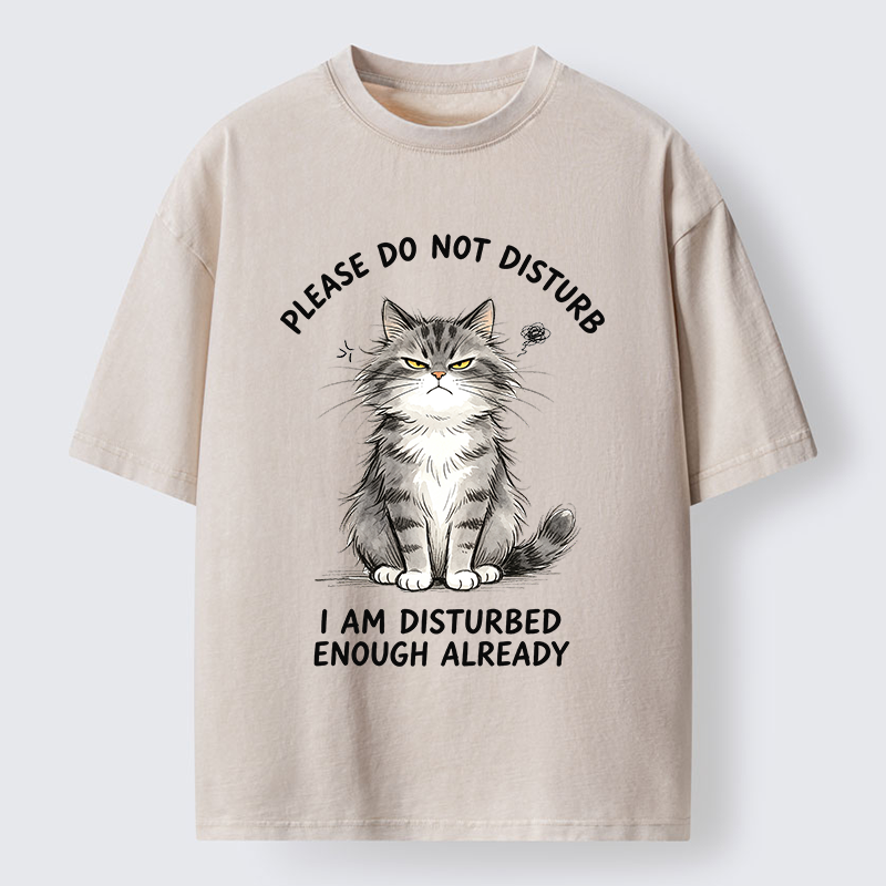 Tokyo-Tiger Funny Cute Little Cat Meme Washed T-Shirt