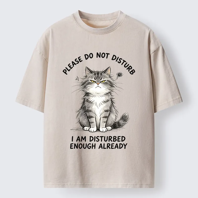 Tokyo‑Tiger Funny Cute Little Cat Meme Washed T‑Shirt Sale