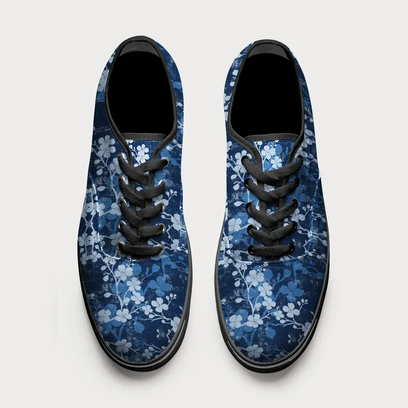 Tokyo-Tiger Midnight Blossoms Canvas Shoes