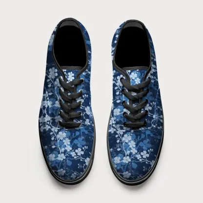 Tokyo-Tiger Midnight Blossoms Canvas Shoes