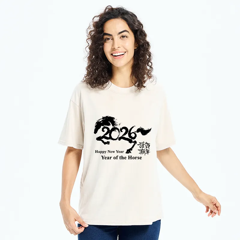 Tokyo-Tiger Year of the Horse 2026 Washed T-Shirt