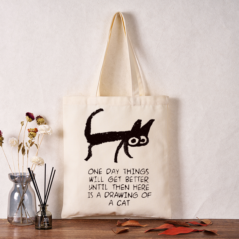Tokyo-Tiger Cat Cheer Up Drawing Tote Bag Sale – tokyo-tiger