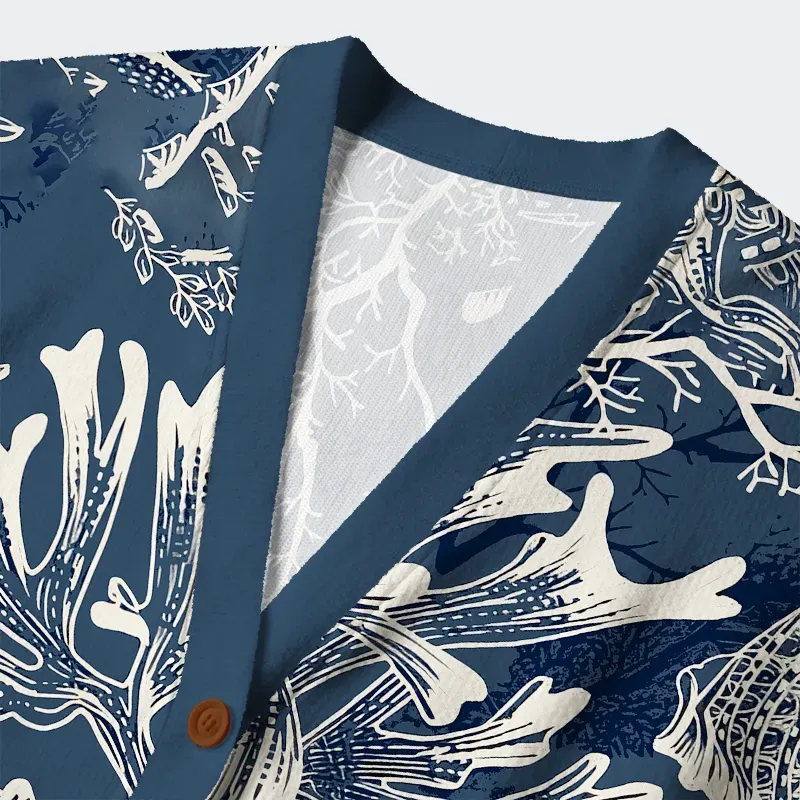 Tokyo-Tiger Marine Mystery Ugly Cardigan Sweater