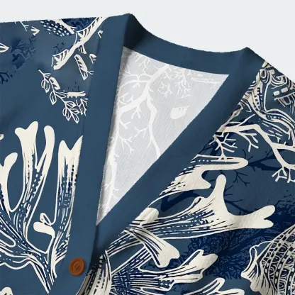 Tokyo-Tiger Marine Mystery Ugly Cardigan Sweater