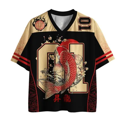 Tokyo-Tiger Luck of the Koi Mesh Jersey