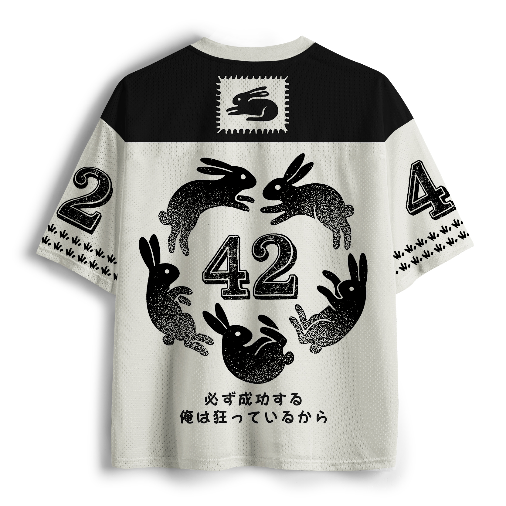 Tokyo-Tiger Brave Bunny Funny Meme Mesh Jersey