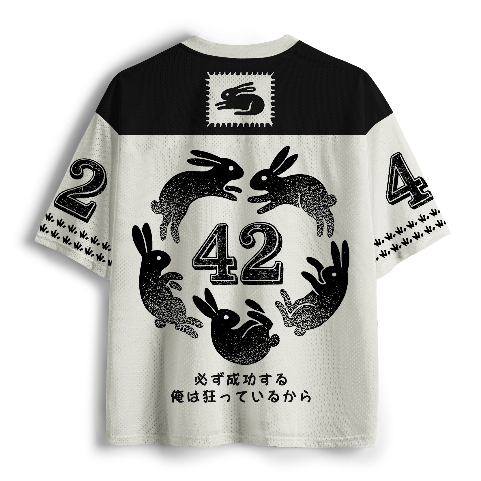 Tokyo-Tiger Brave Bunny Funny Meme Mesh Jersey
