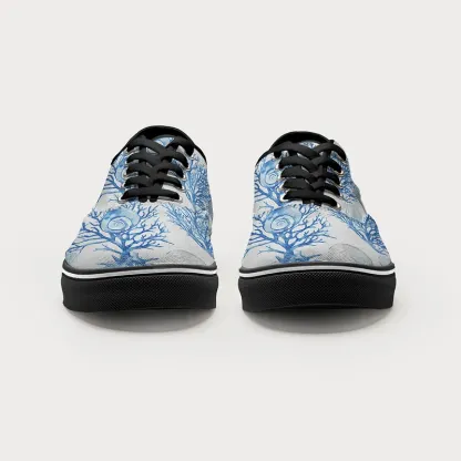 Tokyo-Tiger Shell And Coral Canvas Shoes