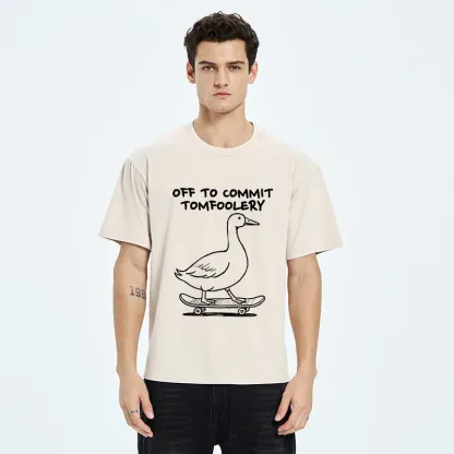 Tokyo-Tiger Goose Is Getting Ready To Cause Trouble Washed T-Shirt
