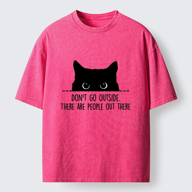 Tokyo-Tiger Avoid Human Crowds Washed T-Shirt