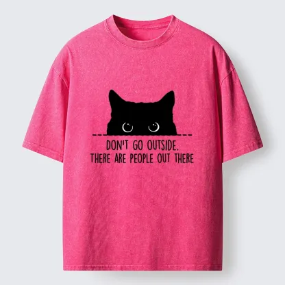 Tokyo-Tiger Avoid Human Crowds Washed T-Shirt