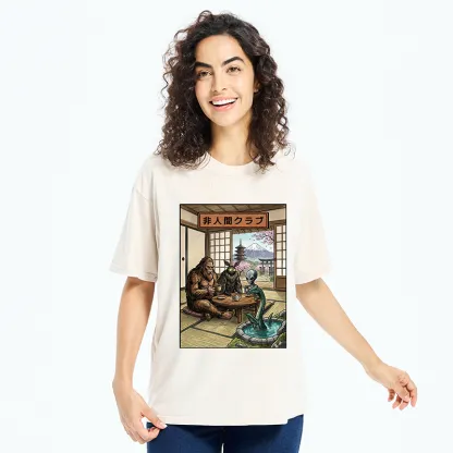 Tokyo-Tiger Monster Tea Party Washed T-Shirt