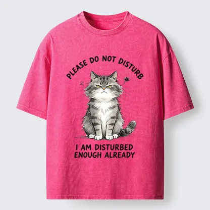 Tokyo-Tiger Funny Cute Little Cat Meme Washed T-Shirt
