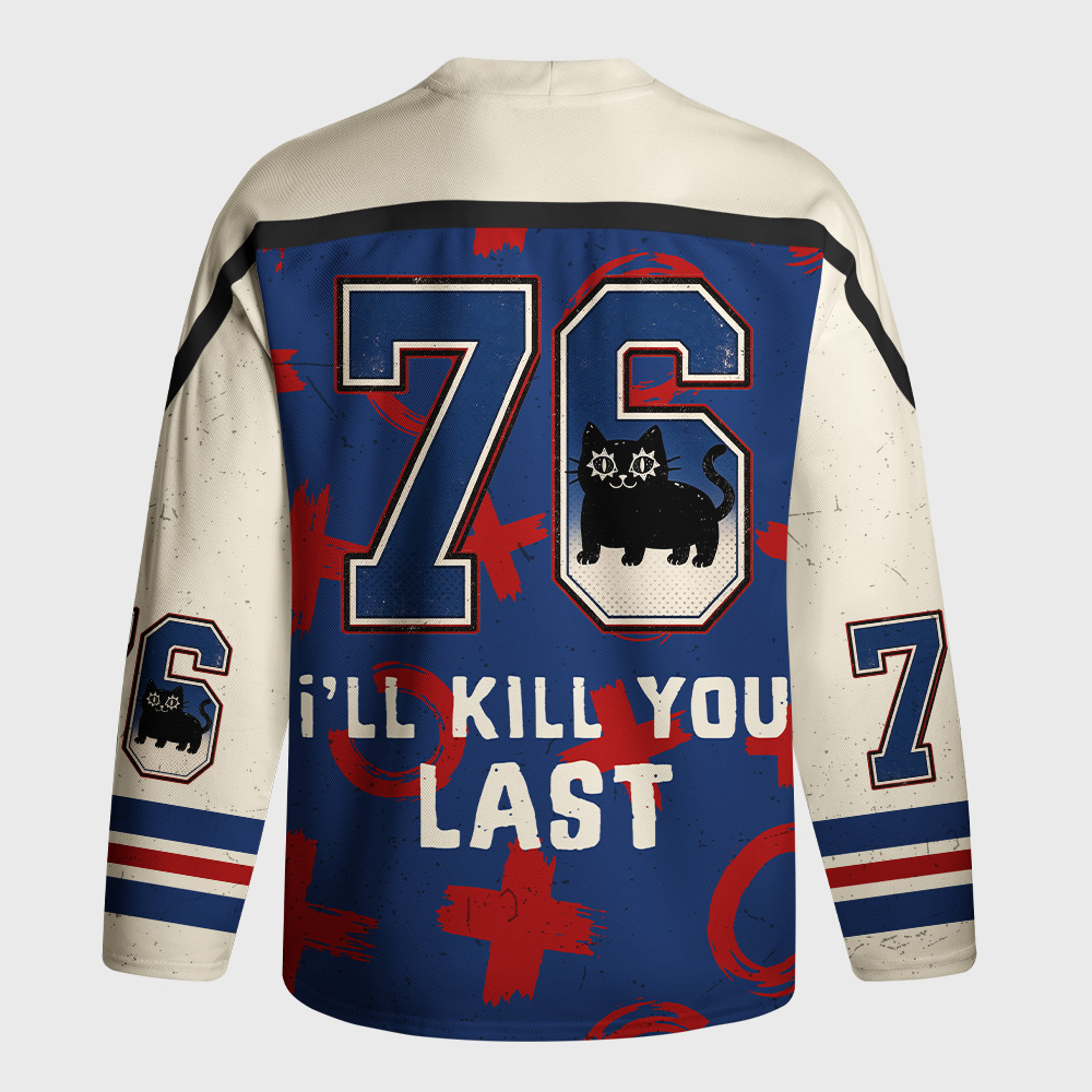 Tokyo-Tiger Killer Kitty Long-Sleeve Hockey Jersey