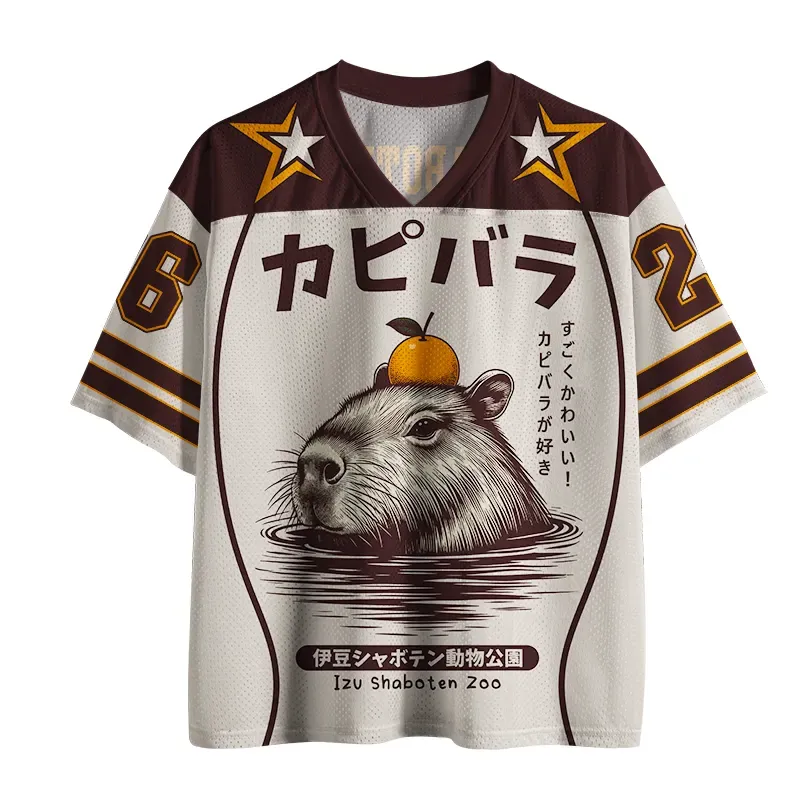 Tokyo-Tiger Capybara Hot Spring Mesh Jersey