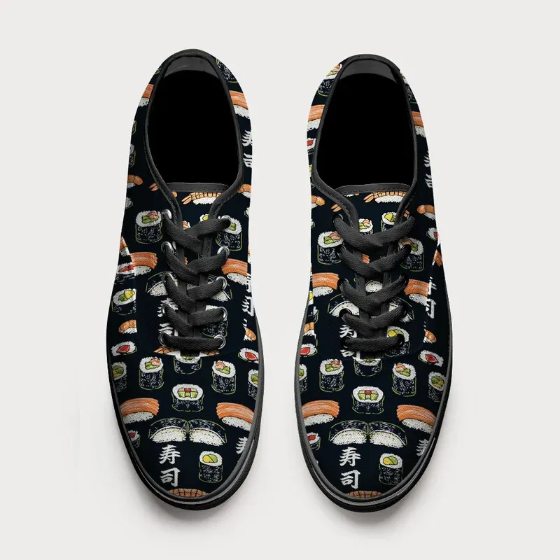 Tokyo-Tiger Delicious Sushi Canvas Shoes