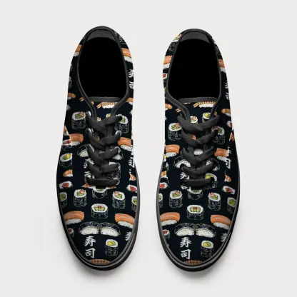 Tokyo-Tiger Delicious Sushi Canvas Shoes