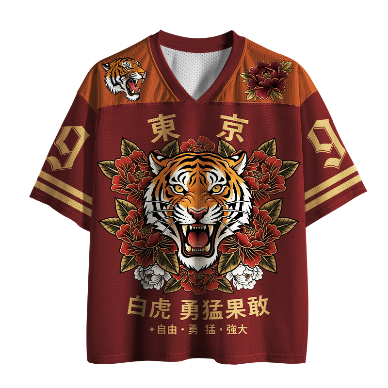 Tokyo-Tiger Oriental Tiger Peony Brave Power #99 Mesh Jersey