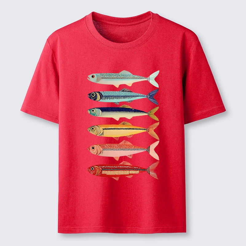 Tokyo-Tiger Colorful Fish Stack Classic T-Shirt