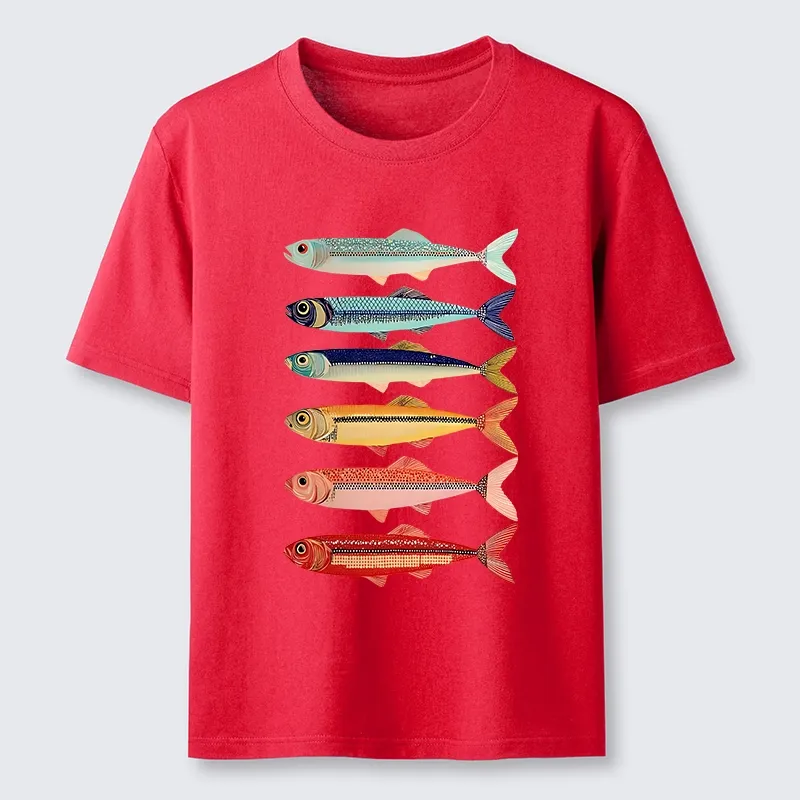 Tokyo-Tiger Colorful Fish Stack Classic T-Shirt