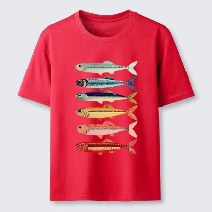 Tokyo-Tiger Colorful Fish Stack Classic T-Shirt