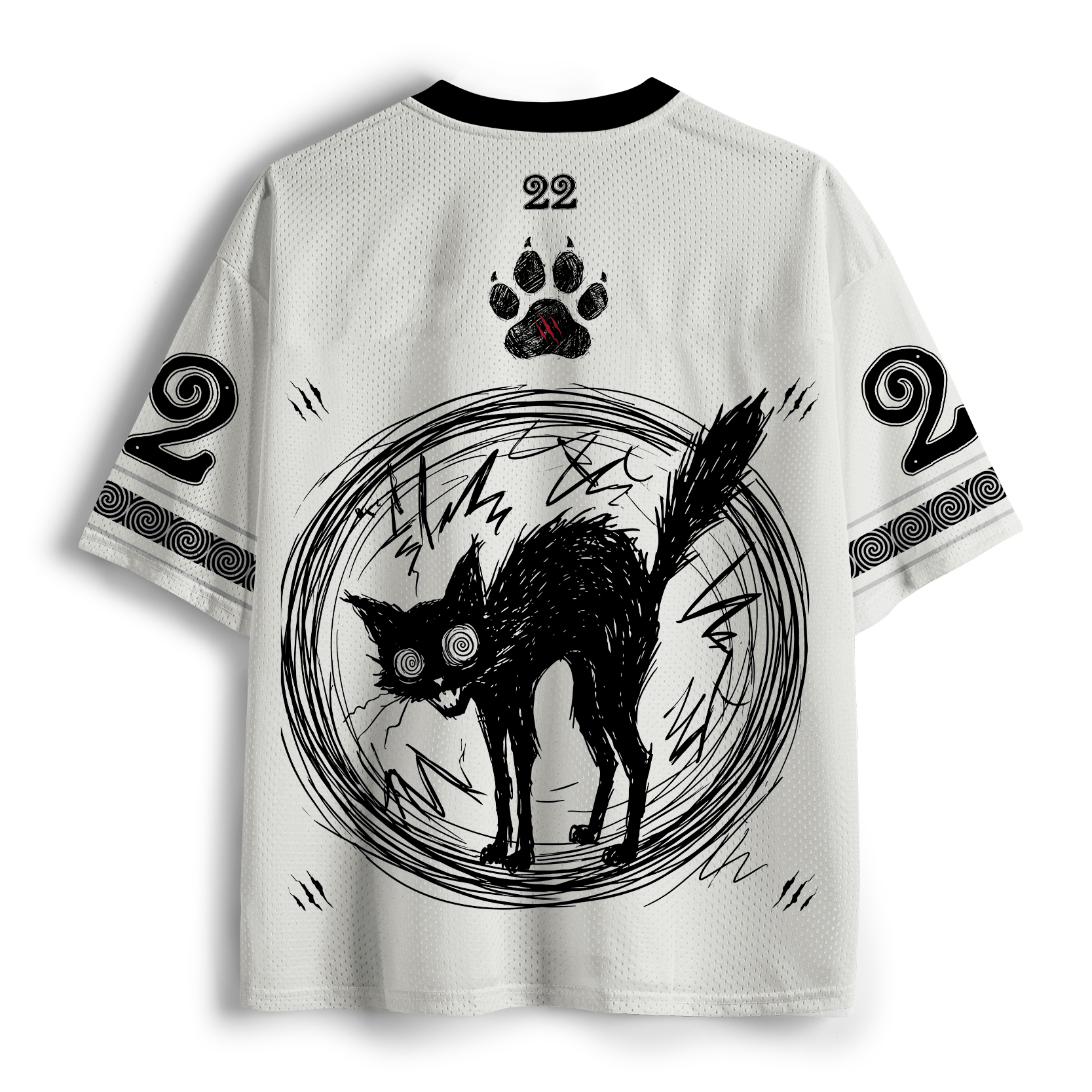 Tokyo-Tiger Cat Gradually Became Strange Mesh Jersey