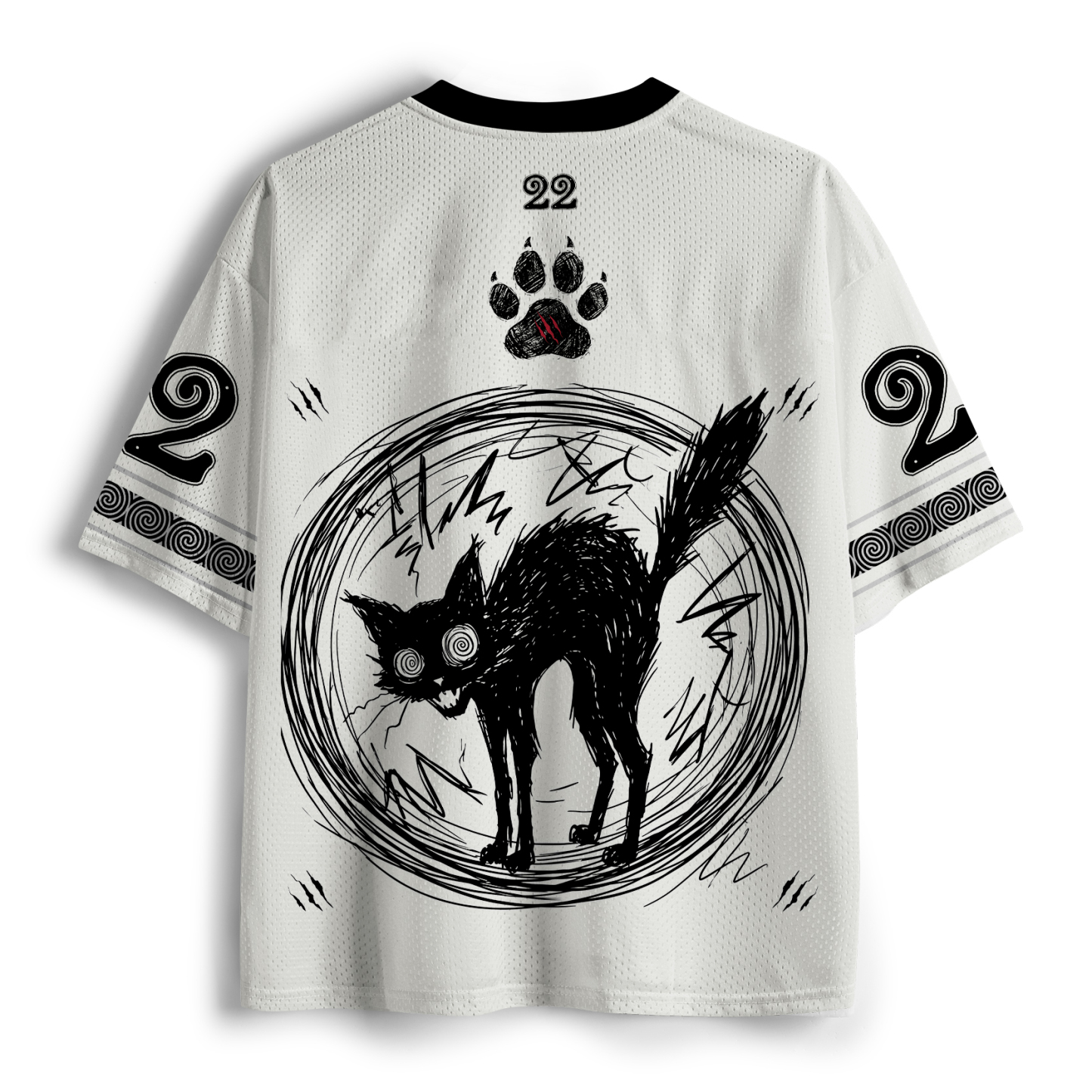 Tokyo-Tiger Cat Gradually Became Strange Mesh Jersey