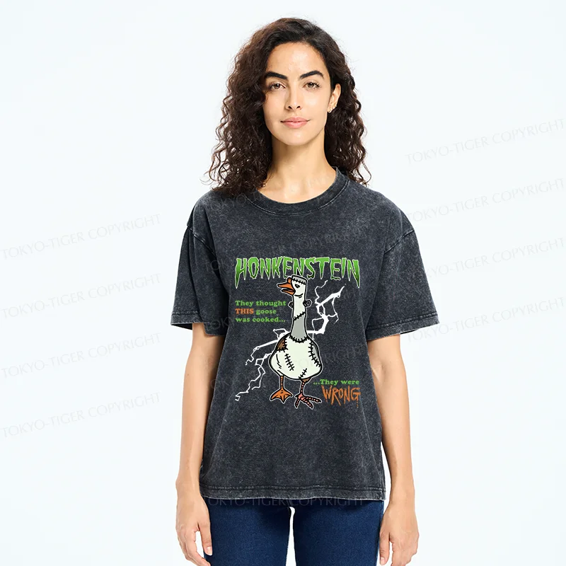 Tokyo-Tiger Halloween Goose Washed T-Shirt
