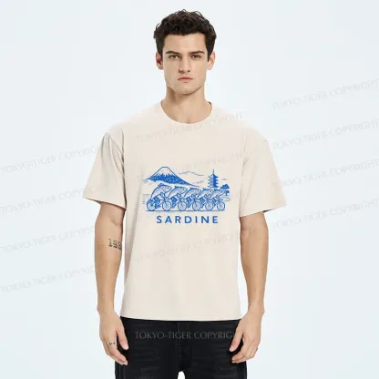 Tokyo-Tiger Sardines Bike Race Washed T-Shirt
