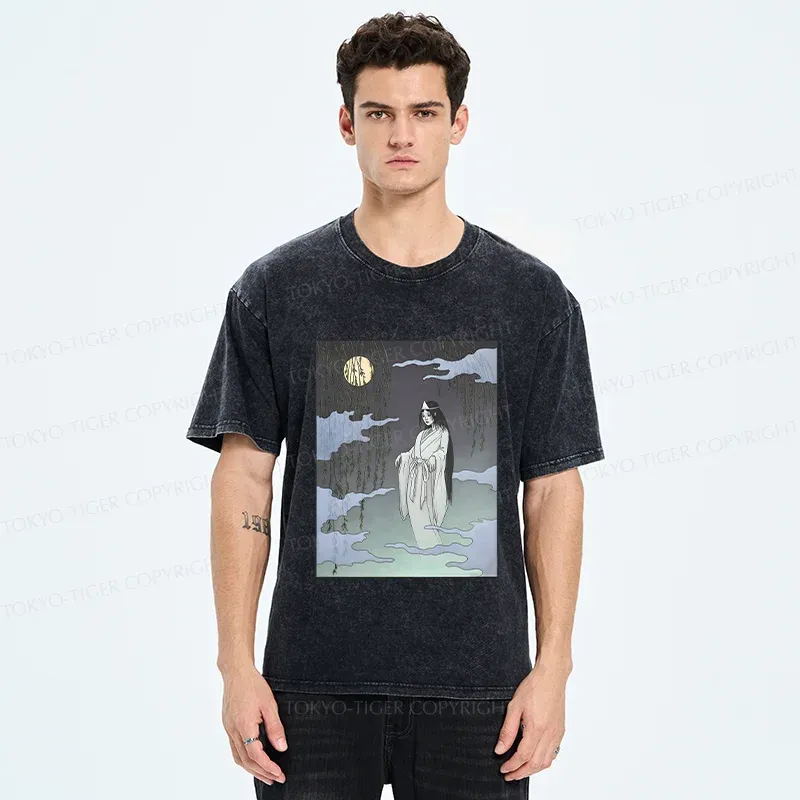 Tokyo-Tiger Japanese Ghost Washed T-Shirt