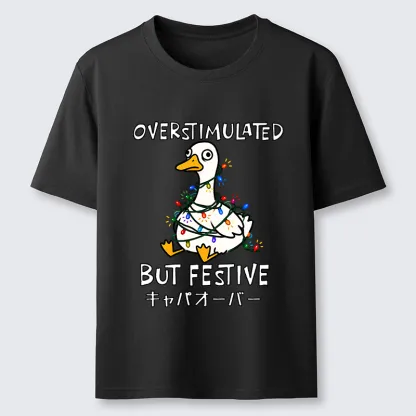 Tokyo-Tiger Funny Excited Christmas Goose Classic T-Shirt