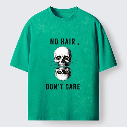 Tokyo-Tiger Skull Water Reflection Washed T-Shirt