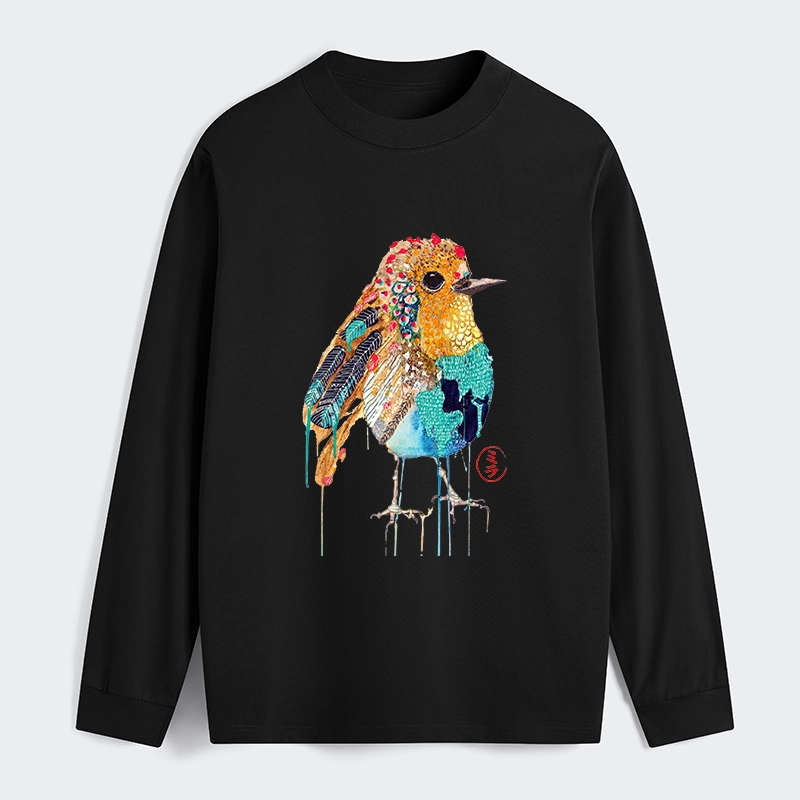 Tokyo‑Tiger Sparkly Wild Bird Classic Long Sleeve T-Shirt