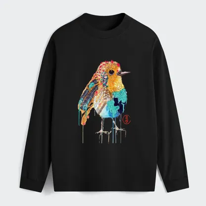 Tokyo‑Tiger Sparkly Wild Bird Classic Long Sleeve T-Shirt