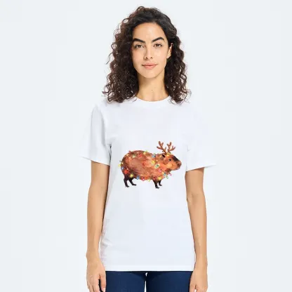 Tokyo-Tiger Christmas Capybara Glow Classic T-Shirt