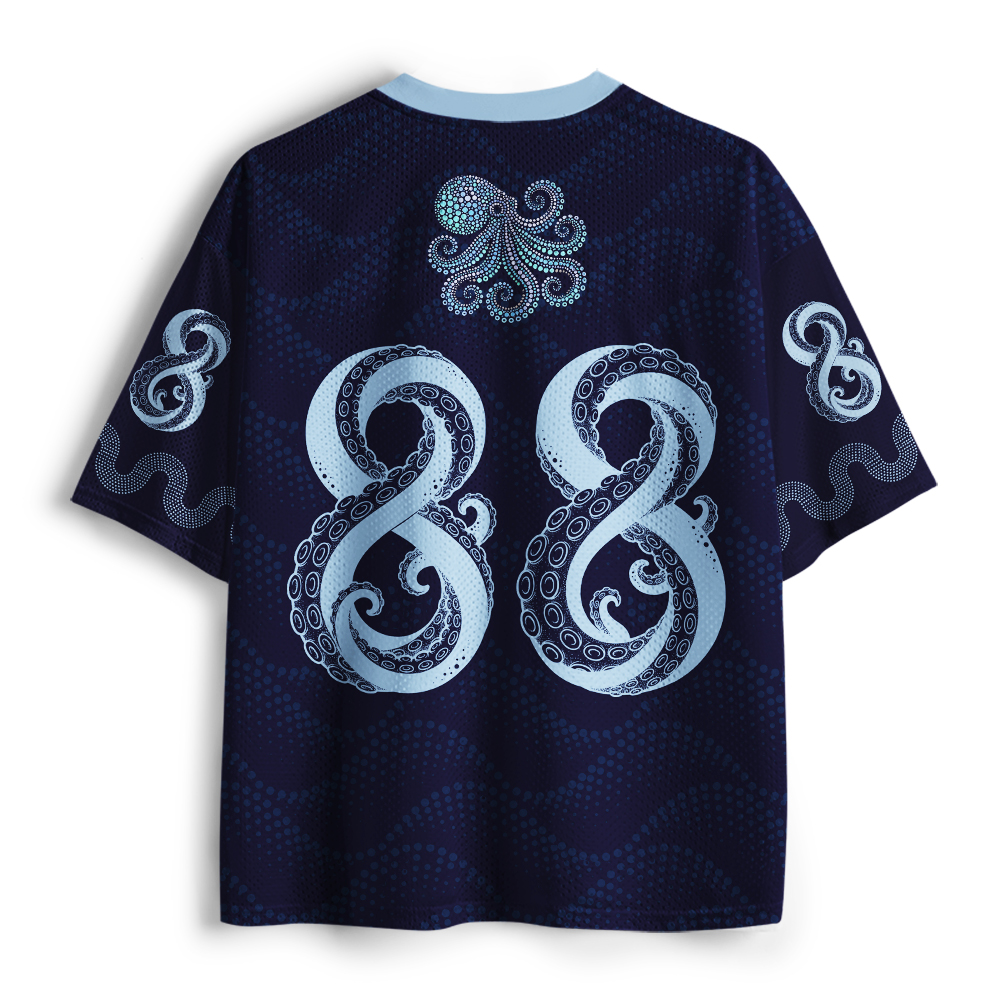 Tokyo-Tiger Tribal Octopus Mesh Jersey