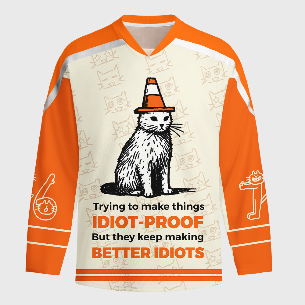 Tokyo-Tiger IDIOT-PROOF Long-Sleeve Hockey Jersey