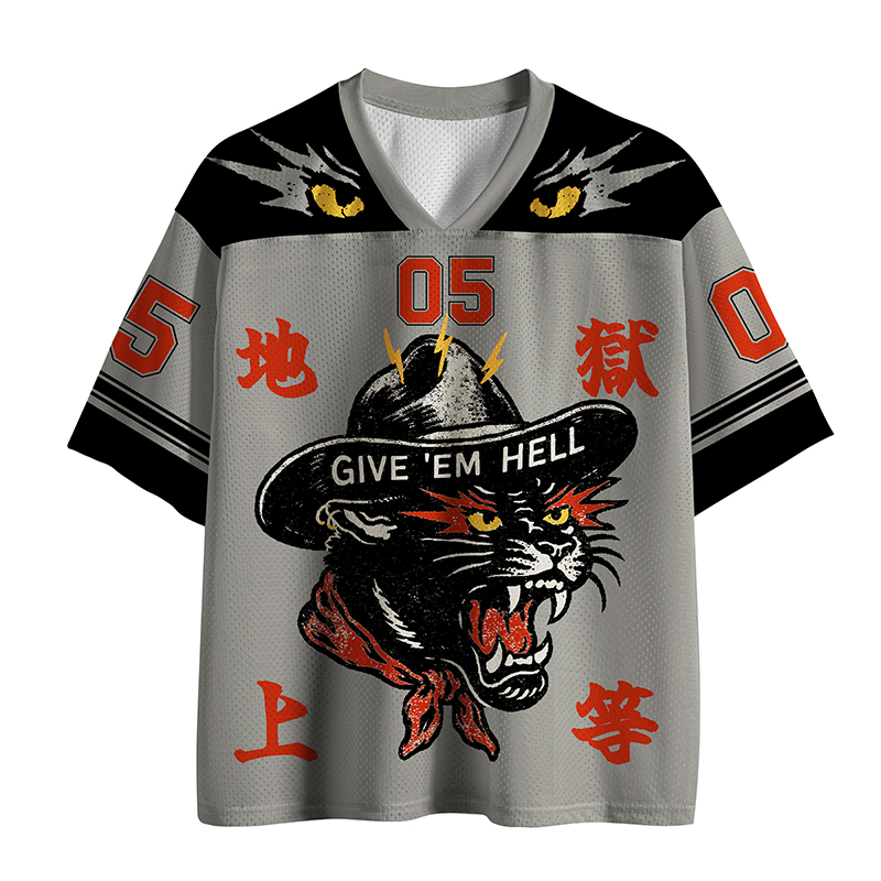 Tokyo-Tiger Give ’Em Hell Mesh Jersey