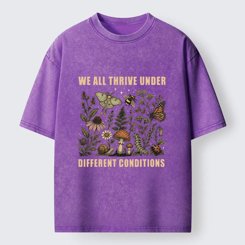 Tokyo-Tiger Retro Woodland Flora Bug Washed T-Shirt