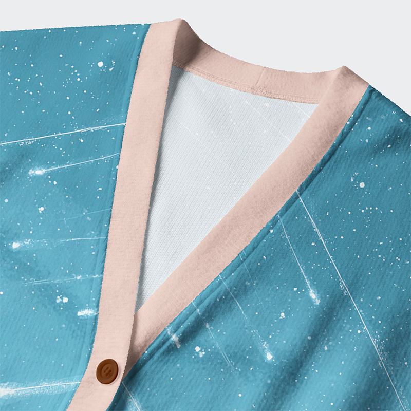 Tokyo-Tiger Wishing Under Falling Stars Ugly Cardigan Sweater