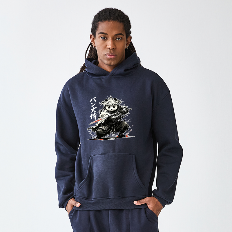 Tokyo-Tiger Panda Samurai Warrior Adult Fleece Hoodie