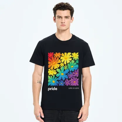 Tokyo-Tiger Colorful Blooms Honor Equal Loving Souls Classic T-Shirt